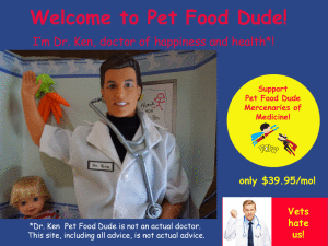 Pet Doctor Barbie and the Pet Food Dude